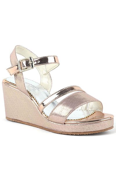 hapshoe Pantofi cu toc cu pană Aurora Rose pentru fete