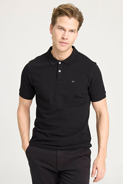 WRANGLER Rövid ujjú póló fekete férfi rövid ujjú póló