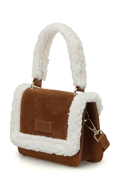 Butigo Suet Fur Dty El 4Pr Tan Women's Handbag