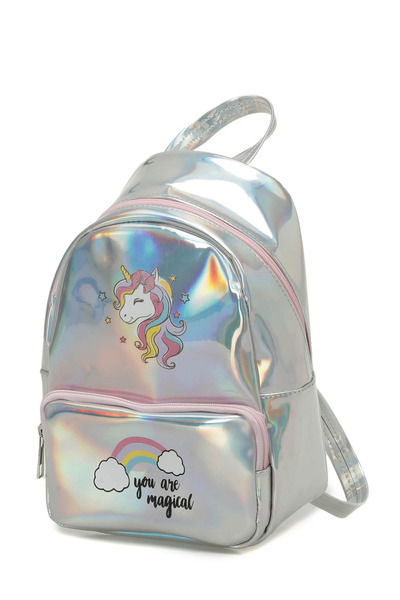 Polaris Rucsac pentru fete HLG UNICORN 4PR Silver