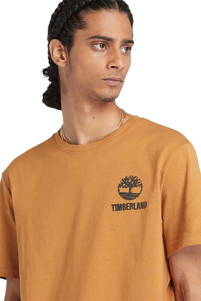 Timberland Тениска с лого на гърба с къс ръкав Gr Kahverengi Erkek Kısa Kol