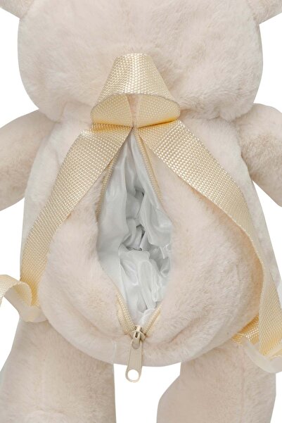 Polaris Teddy 4PR Bej Kız Çocuk Peluş Çanta
