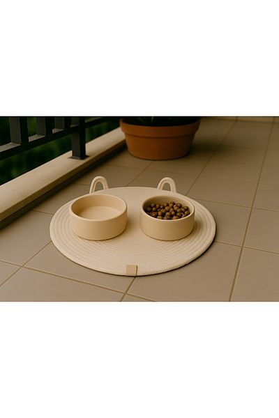 ÖRGÜM 48x30 cm Cat Food Mat - Placemat