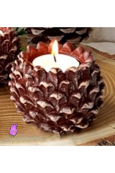 Genel Markalar 6cm Kozalak Tealight Mumluk Silikon Kalıp K-402, Taş Tozu Alçı...