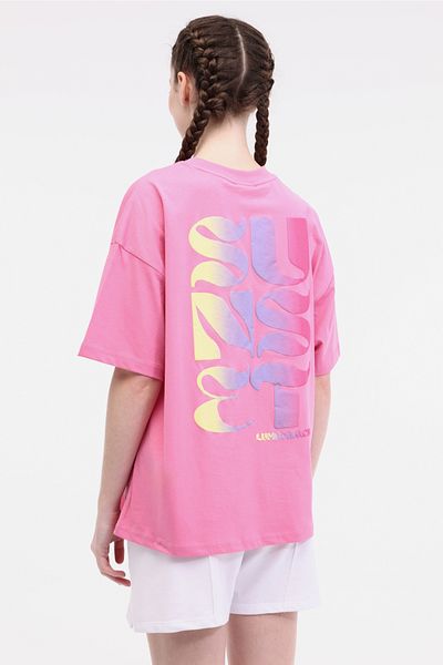 lumberjack WL MOIRA 11F212 5FX Tricou roz pentru femei cu mânecă scurtă