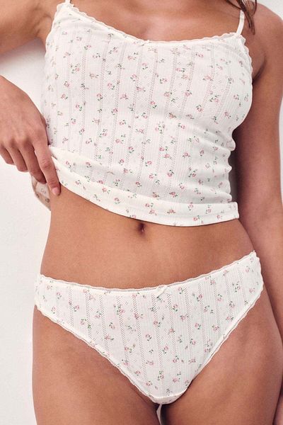 H&M 2-pack pointelle thong briefs
