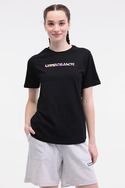 lumberjack WL VENUS 11MD1052 5FX Μαύρο γυναικείο κοντομάνικο μπλουζάκι