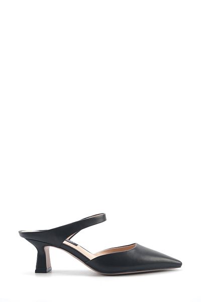 Nine West LARLA 5FX Schwarze Damenpantoffeln mit Absatz