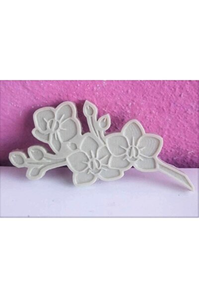 morlalem m 11cm Orkide Çiçek Tomurcuk Dalı Silikon Kalıp K-147, Kokulu Taş Sa...