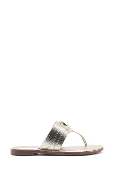 Nine West Mıanca 5fx Gold Damen flache Hausschuhe