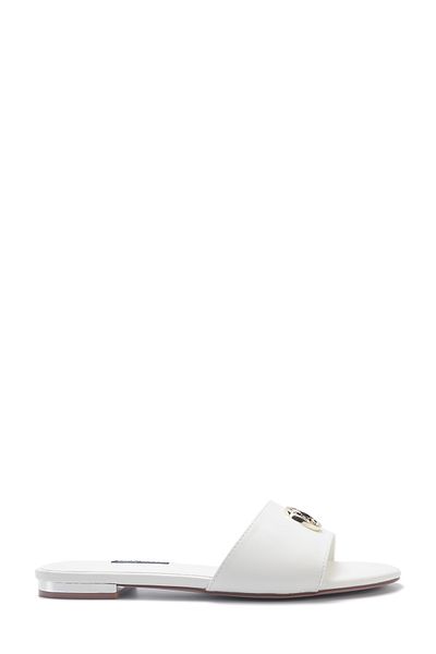 Nine West Major 5fx Weiß Damen Flache Hausschuhe