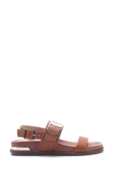Nine West Hella 5fx Tan Flache Damensandalen