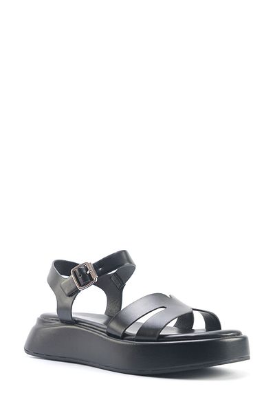 Nine West Velart 5Fx Black Women's Thick Sole Sandals