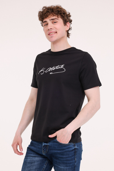 Kinetix UL 11ATA-Y50 5FX Siyah Unisex Kısa Kol T-Shirt
