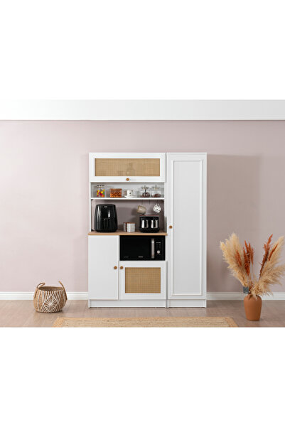 Castabal Home Vetra Hazeran Kahve Köşesi Dolap Seti