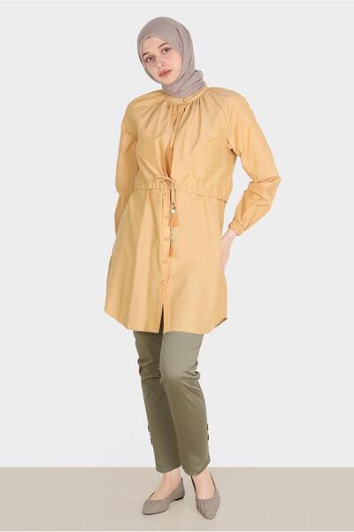 Alvina Button Detailed Trousers 70387