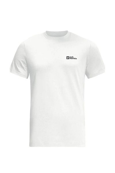 Jack Wolfskin T-shirt Essentıal T M Beyaz Erkek Kısa Kol