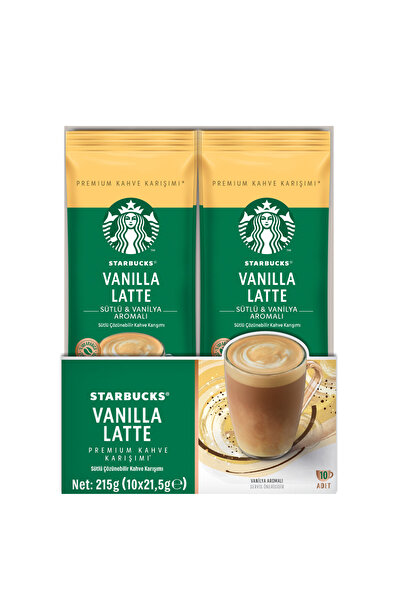 Starbucks Vanilla Latte Premium Kahve Karışımı 21.5 Gr X 10 Paket