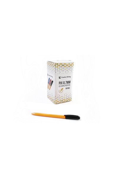 Arhi Design Rotary pen SET, Creative Writing 0.7 mm, black - 50 pcs/set