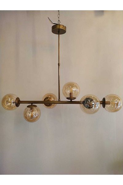 Favori Aydınlatma Table Top Antique 6 Row Globe Chandelier