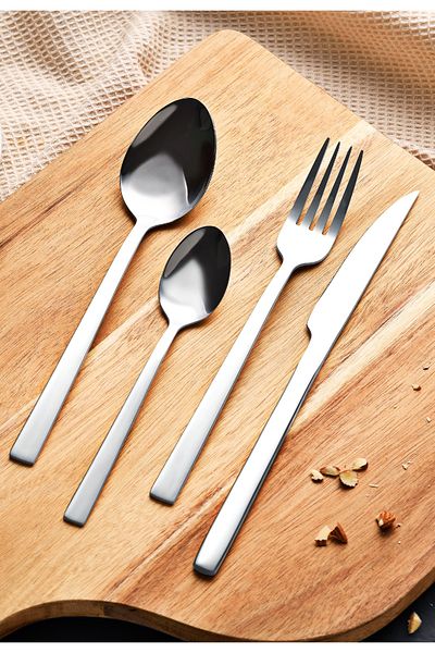Bergner 24-piece Stainless Steel Cutlery Set Sofia Dishwasher Safe