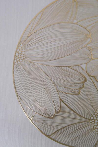 Digithome 6’lı Amerikan Servis Supla Yuvarlak Gold 38 Cm THN76948 C1-1-18