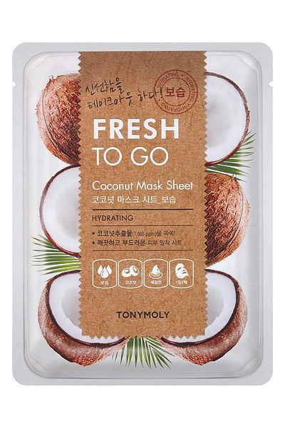 TONYMOLY Face Mask Fresh To Go Moisturizing Coconut Skin Care (1 Piece)