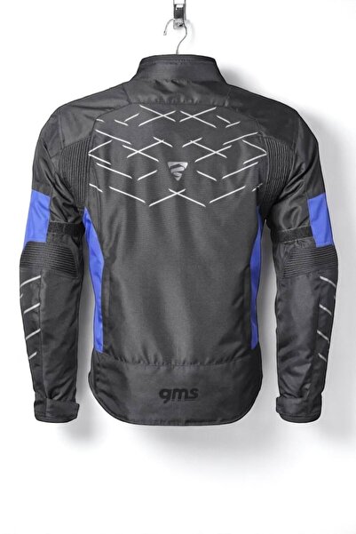 GMS KASAI NAVY BLUE 4 Mevsimlik Korumalı Motosiklet Montu