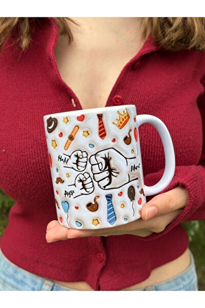 mug shop Babalar Günü kupa-Aile Kupası- İsim Yazılabilir Hediye