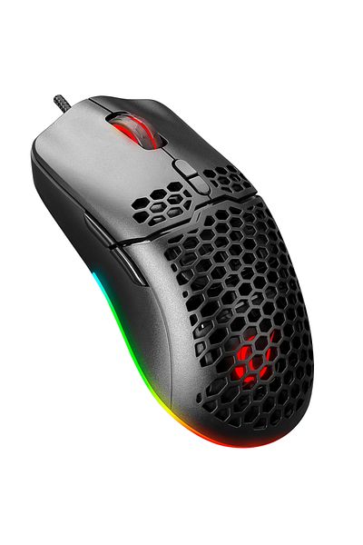Rampage Gaming Mouse, Smx-r77 X-titan, Ultra-light, Rgb Lighting, 7200 Dpi, 7 Buttons, Programmable