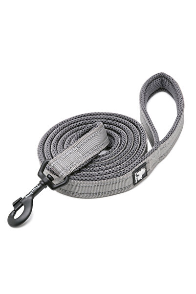 True Love Yumuşak Süngerli Gri Tasma Kayışı
