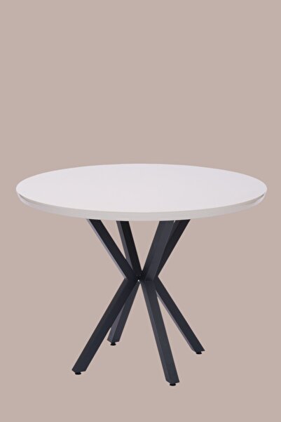 Erezogulları Mobilya Göksu Yuvarlak Lak Panel Mutfak Masası 100cm