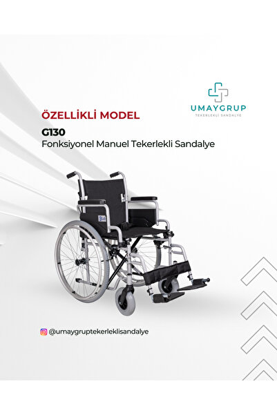 GOLFİ Umaygrup G130 Fonksiyonel Katlanabilir Tekerlekli Sandalye – Bağışçı Uy...