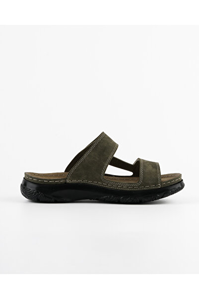 DR KLOMPA Men's Slippers - Khaki - Comfort Supported Structure, Stylish Design, Soft Sole, Suitable for Daily Use