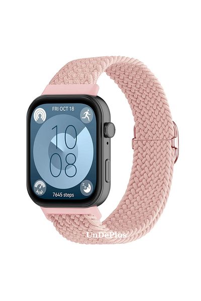 UnDePlus ساعة Huawei Watch Fit 4/fit 4 Pro/fit 3 حزام مشبك شبكي (غير متوافق مع FIT/FIT2)
