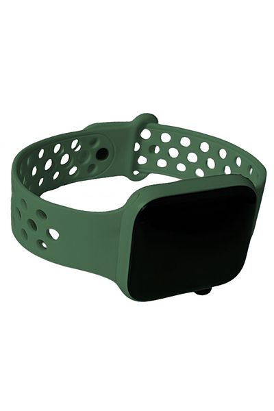 MACON LED Wrist Watch for Unisex with Silicon Strap - Green