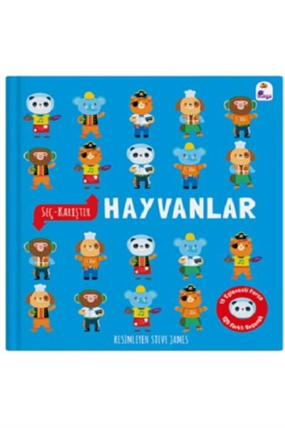 İndigo Çocuk Seç – Karıştır : Hayvanlar (15 Eğlenceli Parça, 120 Farklı Seçen...