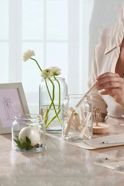 Paşabahçe Kitchen Slim 3-Piece Glass Jar Set 1130 Cc, 860 Cc, 575 Cc