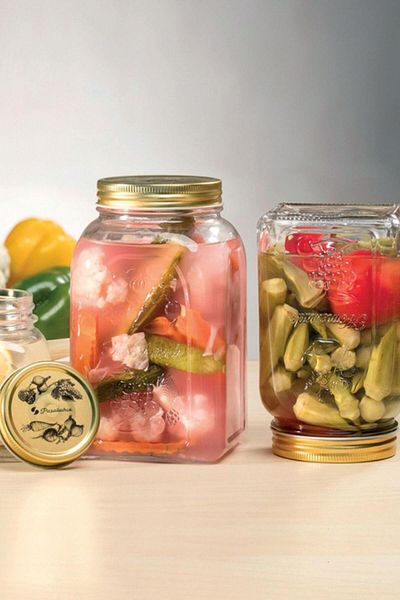 Paşabahçe Homemade 80390 Jar with Metal Lid 1500cc 4 Pieces