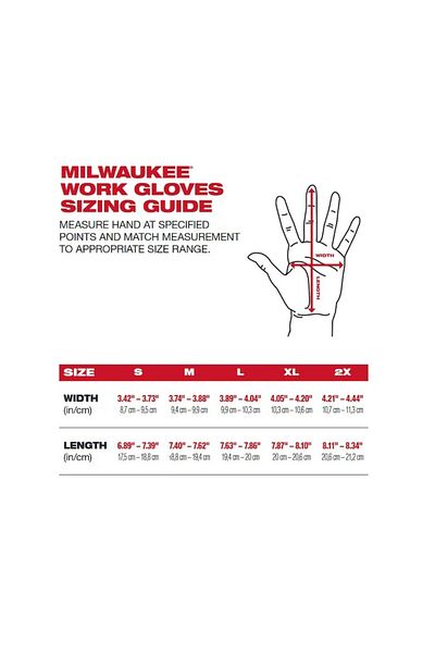 Milwaukee Set 3 pairs of gloves size 8/M SmartSwipe-Milwaukee