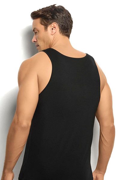 Jiber Men's 2-Piece Micromodal Black Undershirt 242