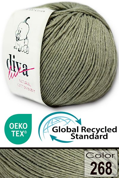 Diva İplik Premium Amigurumi Bebé Soft Cotton Knitted Cotton Rope - Çağla Green