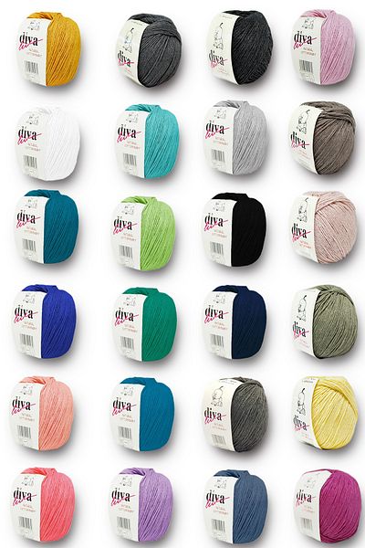 Diva İplik Turquoise Beans Premium Amigurumi Panc (PANÇ) Baby Soft Cotton 50 gr Org Cotton Rope