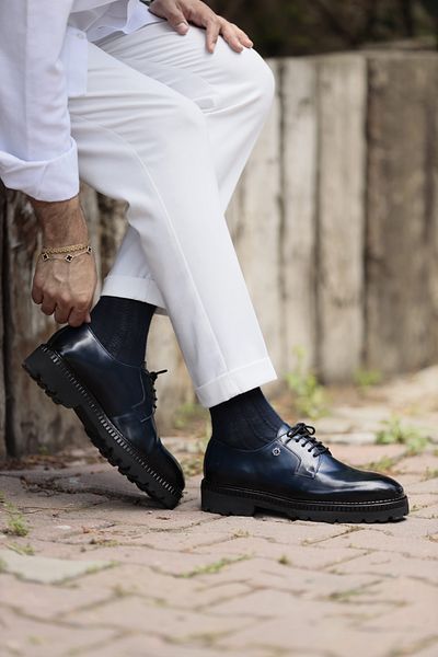 Faruk balkanas Owen Model Genuine Leather Wrap Sole Casual Shoes