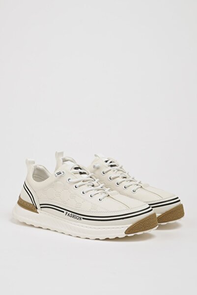 Faruk balkanas Felicity Model Kombinasyonlu Deri İthal Taban Sneaker Ayakkabı