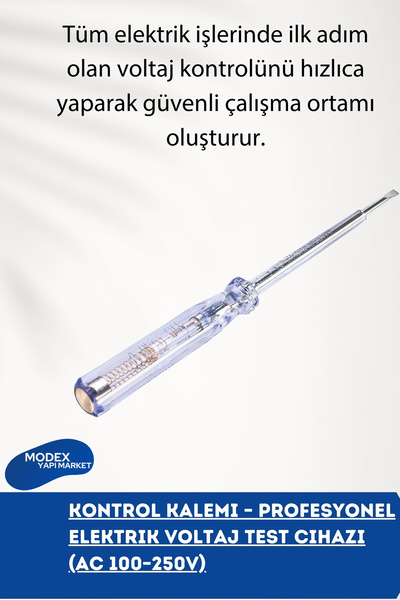 SGS Kontrol Kalemi – Profesyonel Elektrik Voltaj Test Cihazı (AC 100–250V)