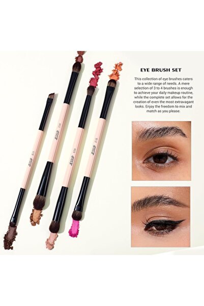 Jessup Makeup Brushes Set 9pcs, 7pcs Double Sided Makeup Brushes 2pcs Makeup Sponge Foundation T506