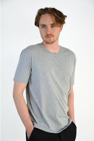 Mood Lab Unisex 2-Pack Black Grimelange Plain Basic T-Shirt 100% Cotton