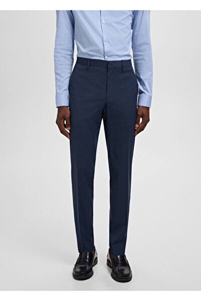 MANGO Man Süper slim fit streç kumaştan kumaş pantolon