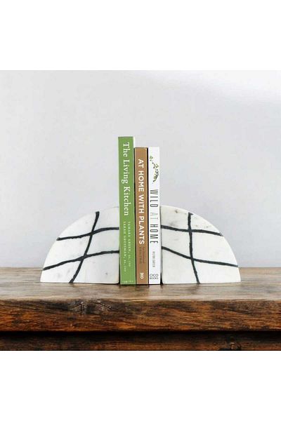 Warm Design Marble Book Organizer